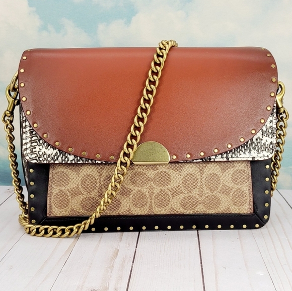 Coach Handbags - COACH Dreamer Shoulder Bag Snakeskin